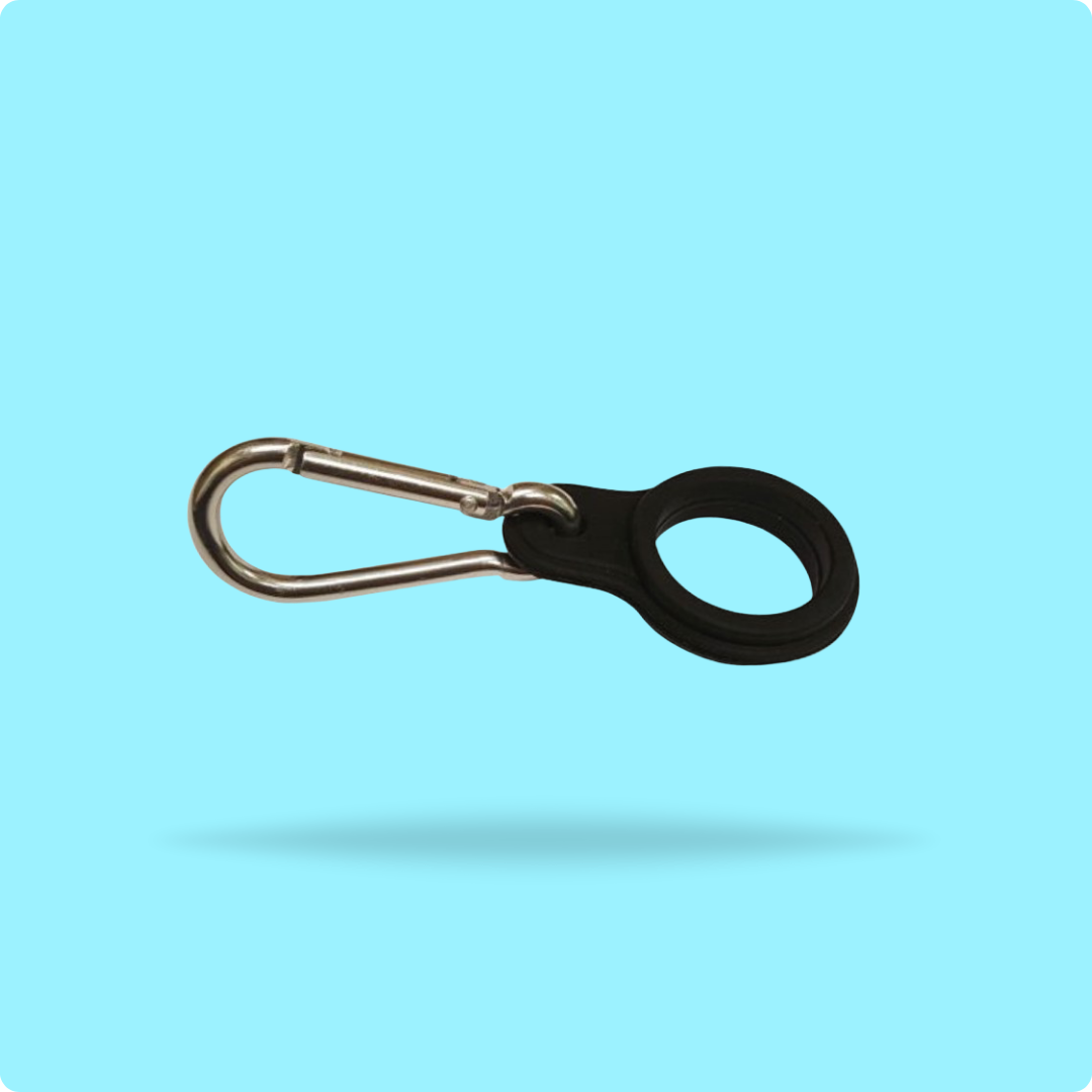 Silicone carrier with carabiner clip