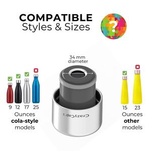 Crazy Cap is compatible with all portable water purifiers